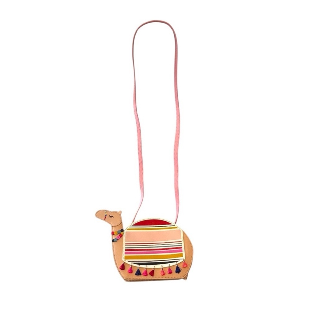 kate spade Tan Pink Red Multicolor Camel Crossbody Bag - Picture 3 of 6